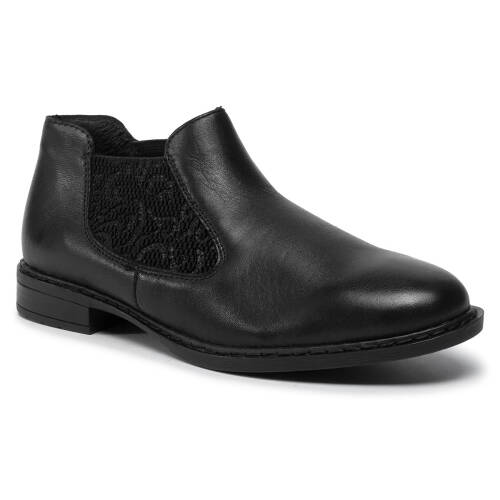 Pantofi rieker - 52490-00 schwarz