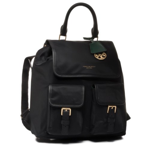 Rucsac tory burch - perry nylon flap backpack 58041 black 001