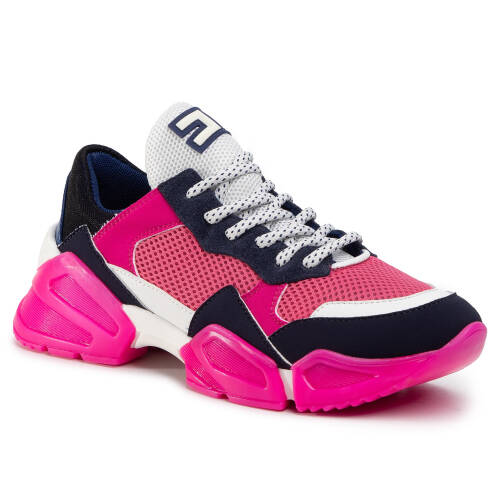 Sneakers elisabetta franchi - sa-81b-01e2-v309 blu/navy/barbie w03