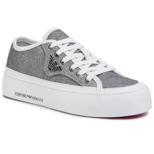 Sneakers emporio armani - x3x109 xl487 a646 white/silver