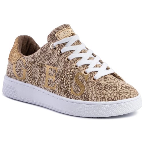 Sneakers guess - riderr3 fl5rd3 fal12 beige/brown