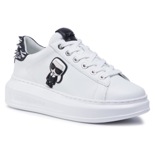 Sneakers karl lagerfeld - kl62529 white lthr w/black