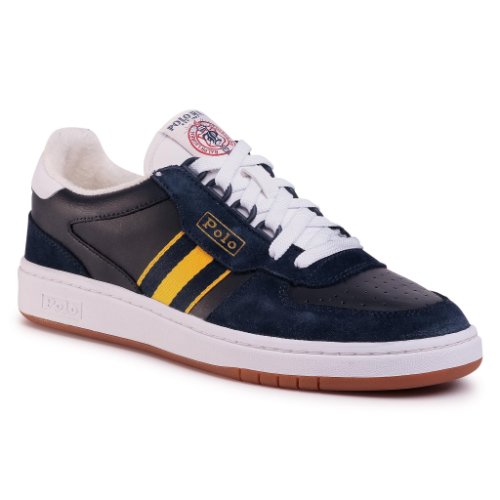Sneakers polo ralph lauren - court 809784402001 navy/gold bugle/white