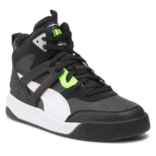 Sneakers puma - backcourt mid cyber-week 381129 02 puma black/white/green glare