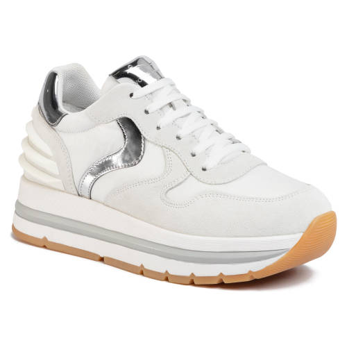 Sneakers voile blanche - maran power 0012014751.06.1n02 bianco/argento