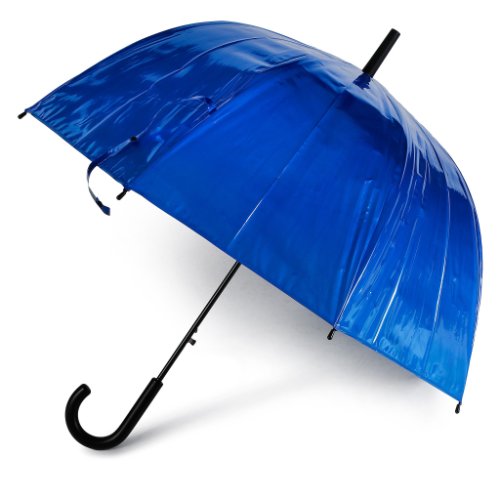 Umbrelă happy rain - long ac domeshape 40988 metallic blue