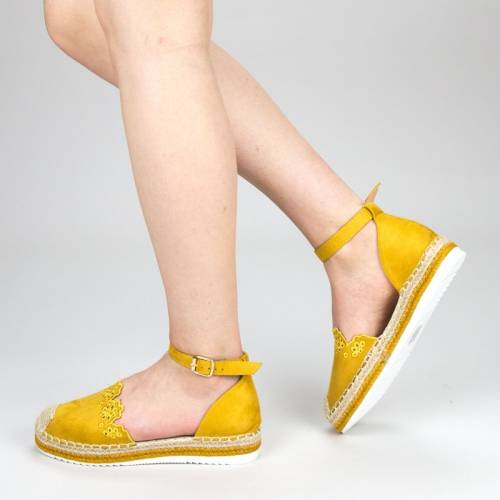 Pantofi casual dama fs5 yellow (098) mei