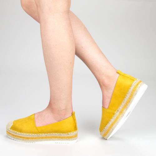 Pantofi casual dama fs7 yellow (090) mei