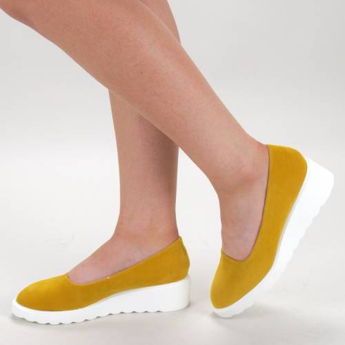Pantofi casual dama hj12 yellow (007) mei