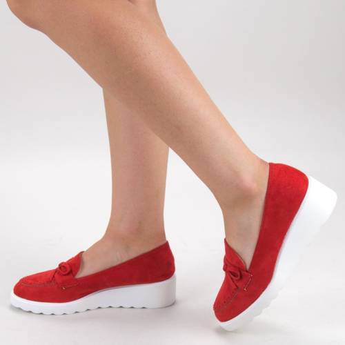 Pantofi casual dama hj13 red (008) mei