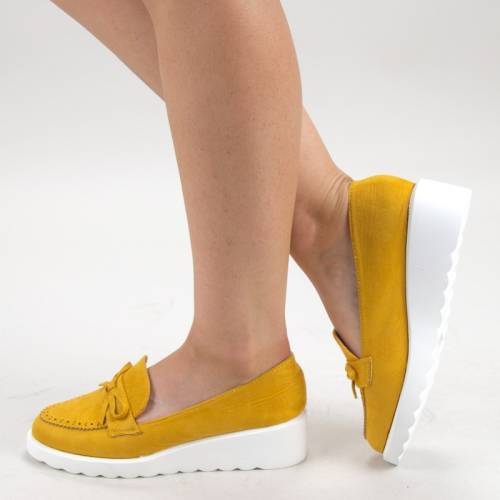 Pantofi casual dama hj13 yellow (008) mei