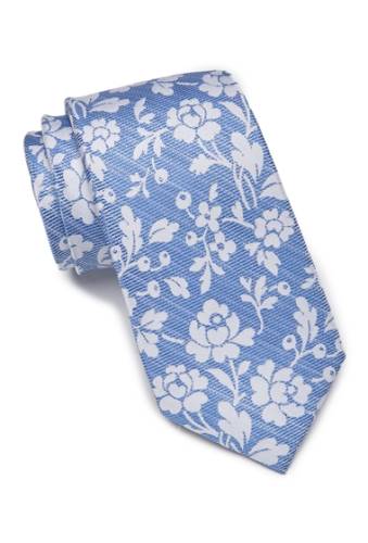 Accesorii barbati ben sherman nico floral silk tie blue