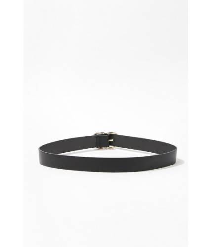 Accesorii femei forever21 faux leather d-ring belt black
