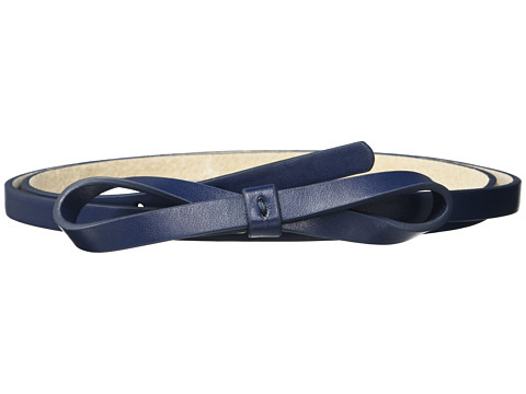 Accesorii femei lodis accessories skinny high-waist bow belt navy