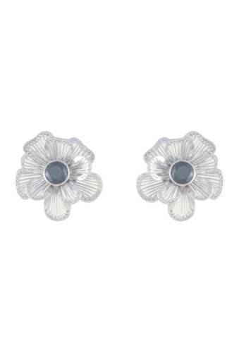 Adami & Martucci Bijuterii femei adami martucci sterling silver black onyx floral stud earrings sterling silver