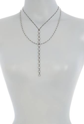 Bijuterii femei adornia mixed chain y necklace silver