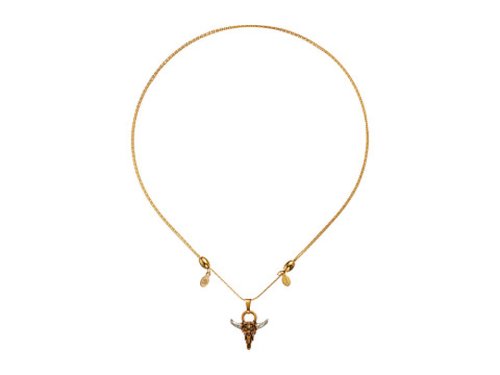 Bijuterii femei alex and ani spirited skull expandable necklace rafaelian gold