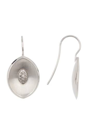Bijuterii femei breuning sterling silver diamond marquis dangle earrings - 011 ctw silver