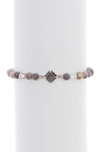 Bijuterii femei chan luu sterling silver rutilated quartz beaded bracelet blkrtqtzmx
