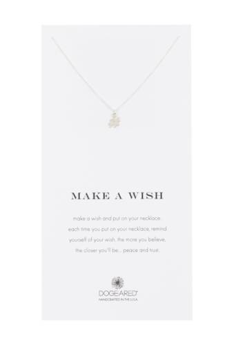 Bijuterii femei dogeared make a wish hash tag pendant necklace silver