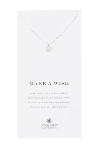 Bijuterii femei dogeared sterling silver make a wish snail pendant necklace silver