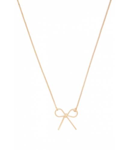 Bijuterii femei forever21 bow pendant necklace gold