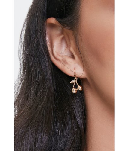 Bijuterii femei forever21 cherry drop earrings gold