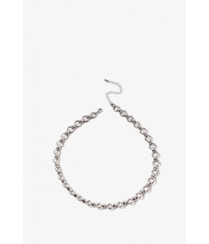Bijuterii femei forever21 chunky rolo chain necklace silver