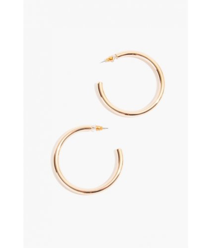 Bijuterii femei forever21 tube hoop earrings gold
