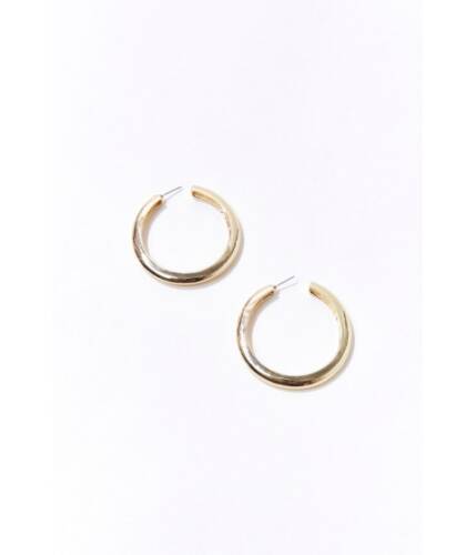 Bijuterii femei forever21 upcycled hoop earrings gold