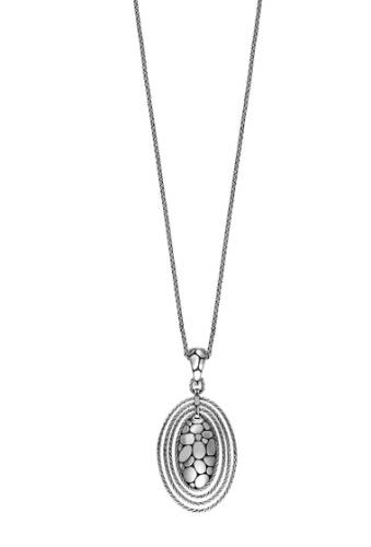 Bijuterii femei john hardy kali zen sterling silver scale textured oval disc pendant necklace no color