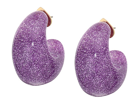 Bijuterii femei kate spade new york adore-ables glitter huggies earrings lilac