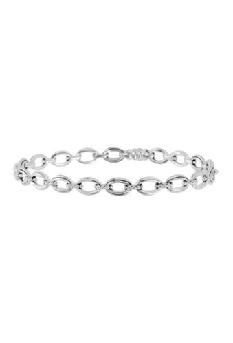 Bijuterii femei lagos signature sterling silver link bangle bracelet silver