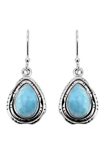 Bijuterii femei nitya sterling silver larimar earrings blue