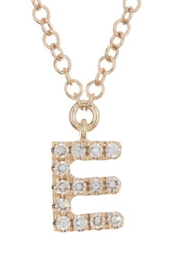 Bijuterii femei ron hami 14k yellow gold diamond initial pendant necklace - 003-006 ctw yellow gold