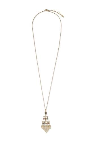 Bijuterii femei sole society multi stone chandelier long pendant necklace gold 01