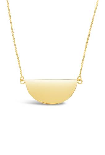 Bijuterii femei sterling forever 14k yellow gold plated sterling silver half circle pendant necklace gold