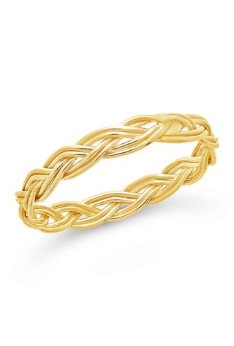 Bijuterii femei sterling forever 14k yellow gold vermeil woven ring gold