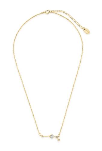 Bijuterii femei sterling forever delicate constellation cz aries pendant necklace gold