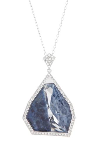 Bijuterii femei swarovski allure collection crystal gemstone pendant necklace blue