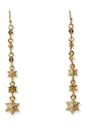 Bijuterii femei vince camuto gradient star crystal linear drop earrings gold 01