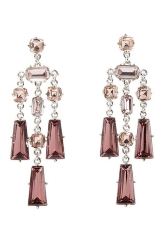 Bijuterii femei vince camuto multi-color crystal chandelier drop earrings silver 01