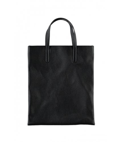 Genti femei forever21 faux leather tote black