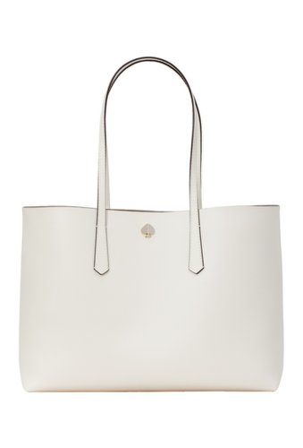 Genti femei kate spade new york large molly leather tote parchment
