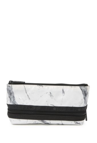 Genti femei lesportsac colette expandable cosmetic case white marble