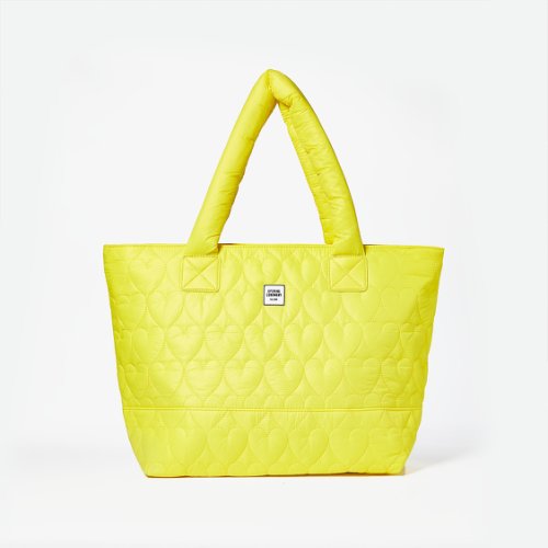 Genti femei opening ceremony quilted medium chinatown tote fluo yellow