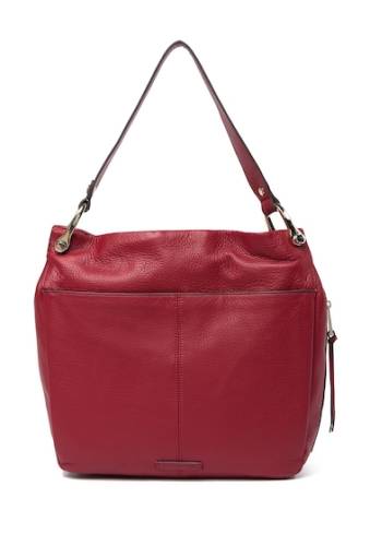 Genti femei vince camuto clem leather hobo bag red 01