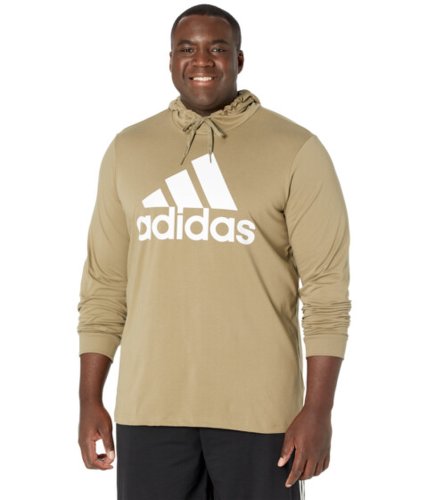 Imbracaminte barbati adidas big amp tall big logo single jersey pullover hoodie orbit greenwhite