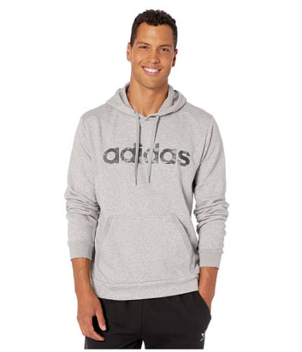 Imbracaminte barbati adidas essentials camo linear hoodie medium grey heatherblack