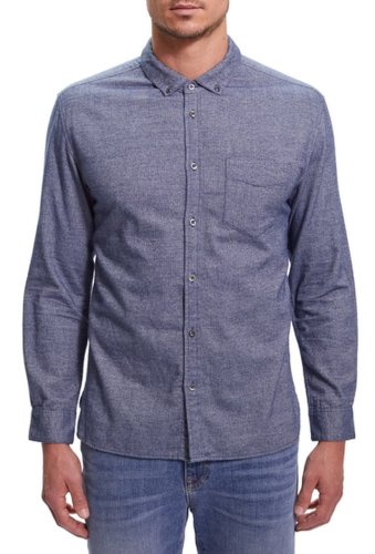 Imbracaminte barbati baldwin hansen regular fit button-down flannel shirt indigo